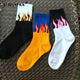 Contrast Flames Socks for Old school Boy