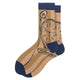 Colorful Symbol of International chess geometric Formula Cotton Men's Sock