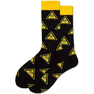 Colorful Symbol of International chess geometric Formula Cotton Men's Sock