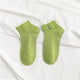 Women Solid Avocado Embroidery Casual Socks