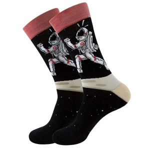 Colorful Symbol of International chess geometric Formula Cotton Men's Sock