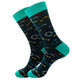 Colorful Symbol of International chess geometric Formula Cotton Men's Sock