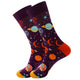 Colorful Symbol of International chess geometric Formula Cotton Men's Sock