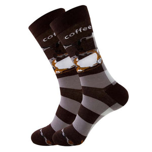 Colorful Symbol of International chess geometric Formula Cotton Men's Sock