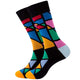 Colorful Symbol of International chess geometric Formula Cotton Men's Sock