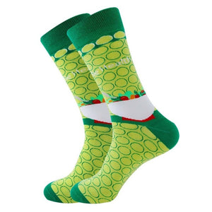 Colorful Symbol of International chess geometric Formula Cotton Men's Sock