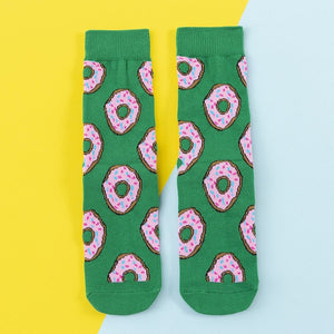 Cotton Women's Socks - Fruits Food Happy Socks