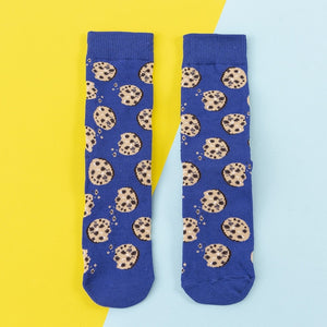 Cotton Women's Socks - Fruits Food Happy Socks