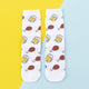 Cotton Women's Socks - Fruits Food Happy Socks